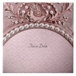 Pink Flower Ceramic Tile