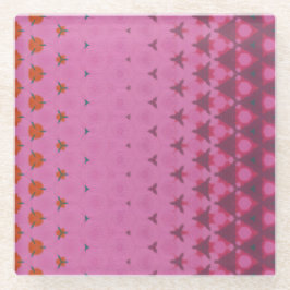 Pink Geometric design Coaster