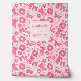 Pink Girly Scrunchies Pattern Cute Hair Accessory