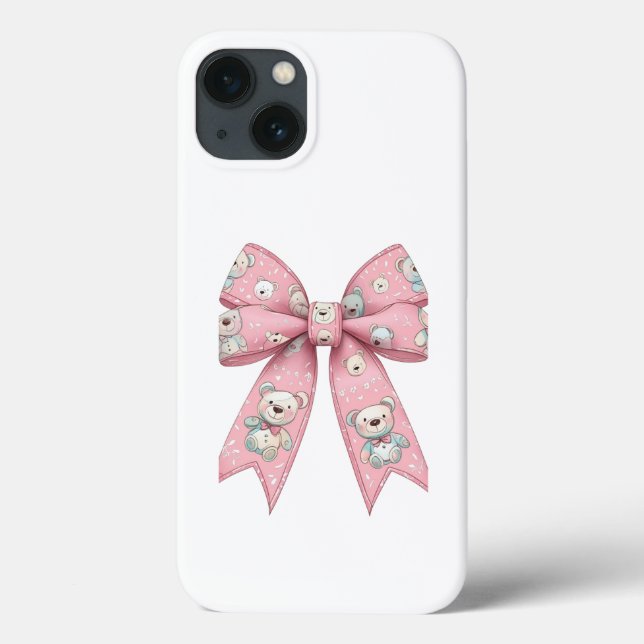 Pink Gothic skull bow case cute kawaii pastel Gru  (Verso)