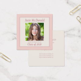 Pink Graduation Photo Profile Insert