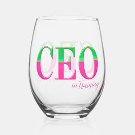Pink & Green Motivational CEO in Training 