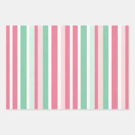 Pink Green Stripes Christmas 