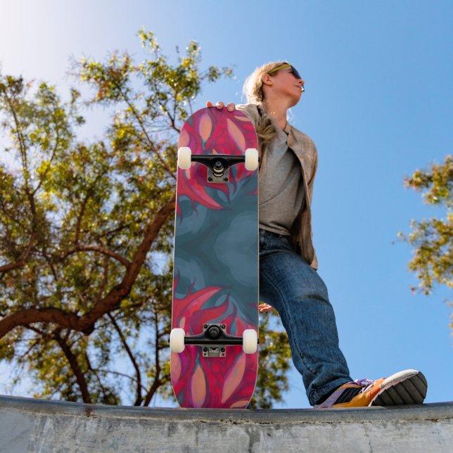 Pink grey Skateboard (Ao ar livre 1)