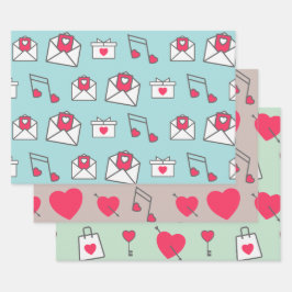 Pink Heart Postcard Pastel