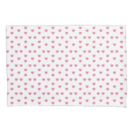 Pink Hearts Ornamental Minimalist Modern Pattern.