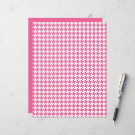 Pink Herringbone Padrão Clássico Chic Preppy Diver