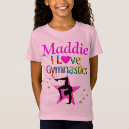 PINK I AMO GINÁSTICA PERSONALIZADA NA CAMISA