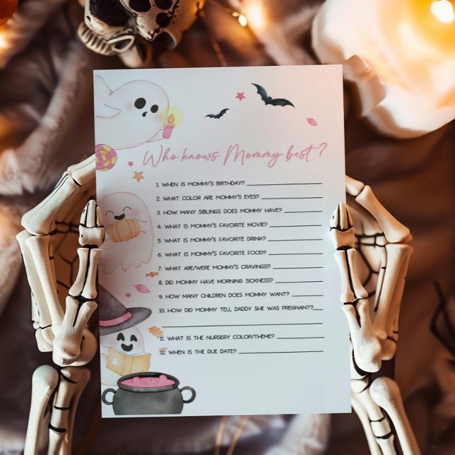 Pink Little Boo Que Sabe O Melhor Jogo Da Mamãe (Pink Little Boo Baby Shower Who knows Mommy Best Game)