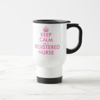 Pink mantenha calma, sou uma caneca de viagem de e