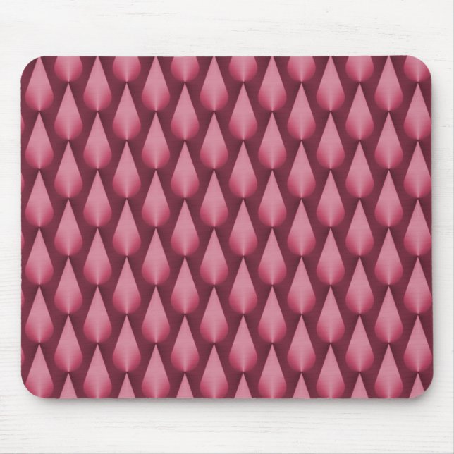 Pink Metálico Dazzling Raindrops Mousepad (Frente)