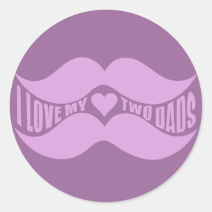 Pink Mustaches adesivos personalizados