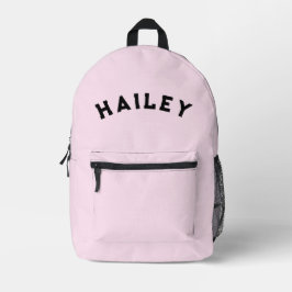 Pink Name School Backpack for Kids