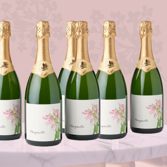 Pink Orchid Floral Design – Elegant Botanical Art (Criador carregado)