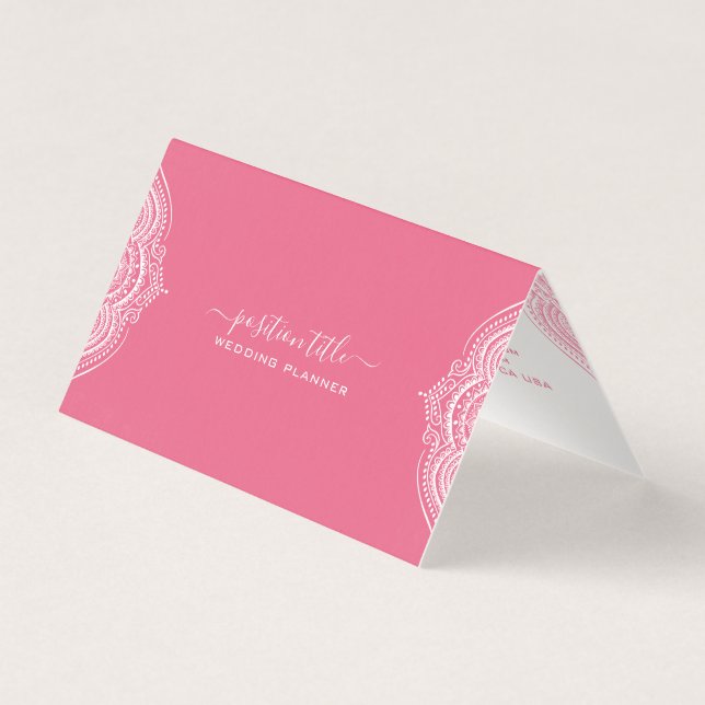 Pink ornate frame on white background 2 (Frente)