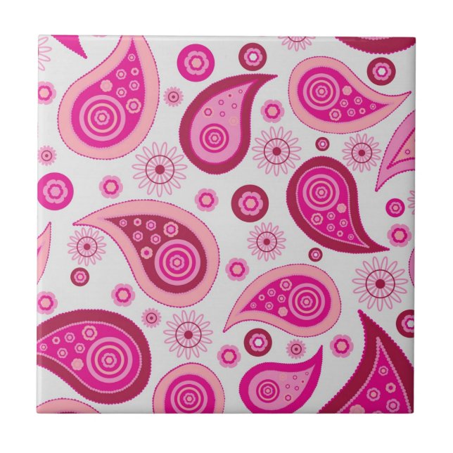 Pink Paisley Boho Patterno (Frente)