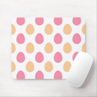 Pink Peach Spring Easter Eggs Paattern Mousepad