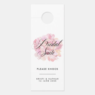 Pink Peony Bridal Suite Sinal de Porta de Casament