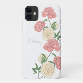 Pink Peony Moderne capas de iphone Personalizada