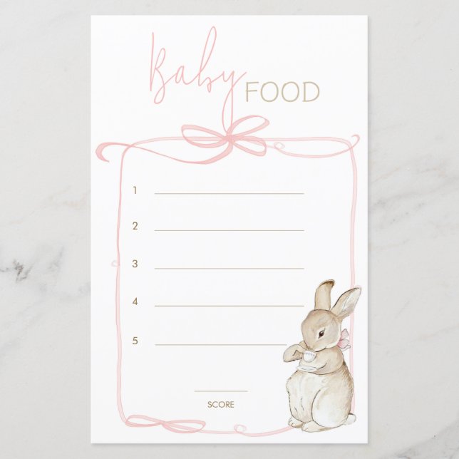 Pink Peter the Rabbit Beatrix Guess Baby Comida Ga (Frente)