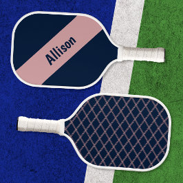 Pink Pink em Pickleball Paddle do Marinho com Nome