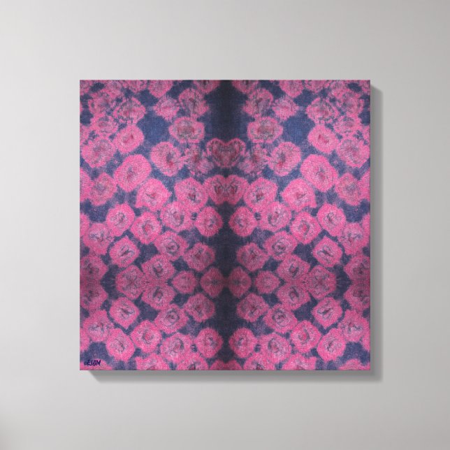 Pink Poppies Stretched Canvas Print (Frente)