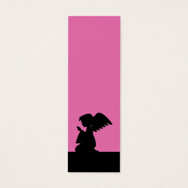 Pink Praying Angel Bookmark (Frente)