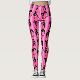 PINK PRETO SUPER STAR GINASTICS LEGGING