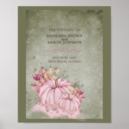 PINK Pumpkin - Poster de Casamento