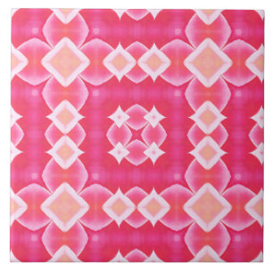 Pink quadrado abstrato floral padrão de bebê