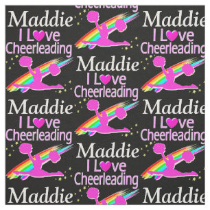 PINK RAINBOW I AMO CHEERLEADING TECIDO PERSONALIZA