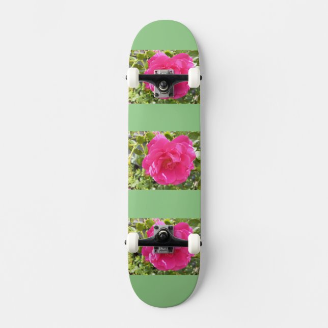 Pink Rose Skateboard (Frente)