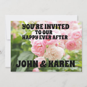 PINK ROSES WEDDING CONVITES PERSONALIZADOS PERSONA