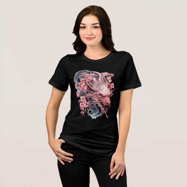 Pink Sakura Dragon with Flowing Mane (Frente Completa)