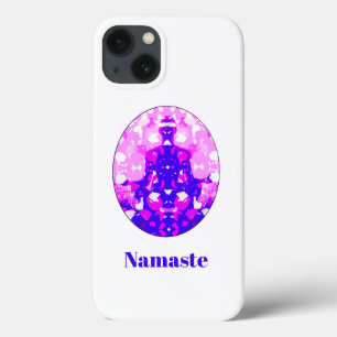 Pink Sentado Yoga Pose Namaste