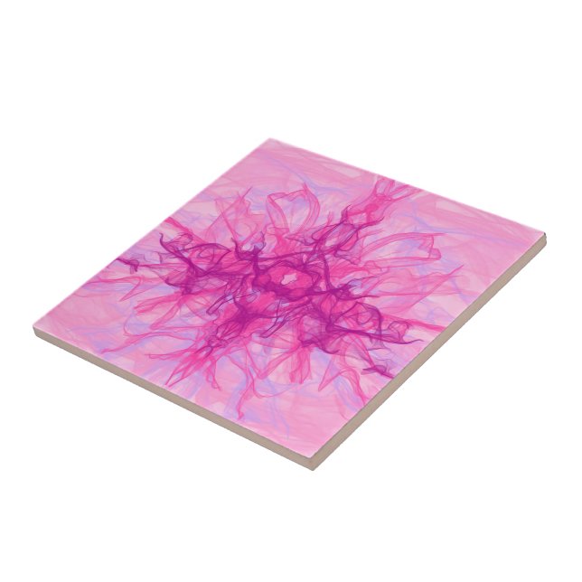 PINK SMOKE - Arte Fractal Moderna e abstrato - (Lateral)