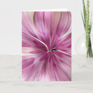 "Pink Star Wildflower" de Nan Engen Cartão de Saud