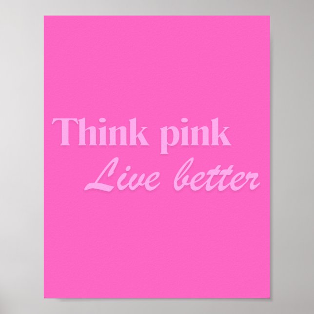 Pink Wall Poster Art (Frente)