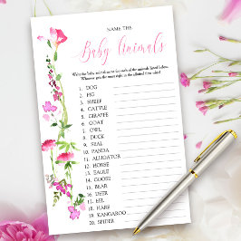Pink Wildflower Baby Name