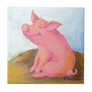 Pinkles leitão/azulejo