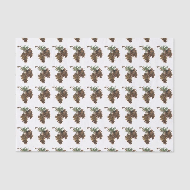 Pino de Aquarela Papel Tecido Cones (Frente )