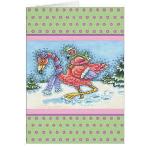 PINO DE NEVE PROFUNDO FLAMINGO, CARTÃO DE REPRODUÇ