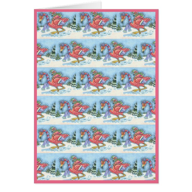 PINO DE NEVE PROFUNDO FLAMINGO, CARTÃO DE RETORNO  (Frente)