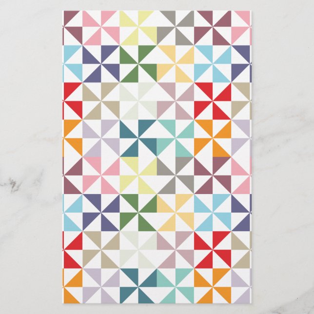 Pino Geométrico Colorido (Frente)