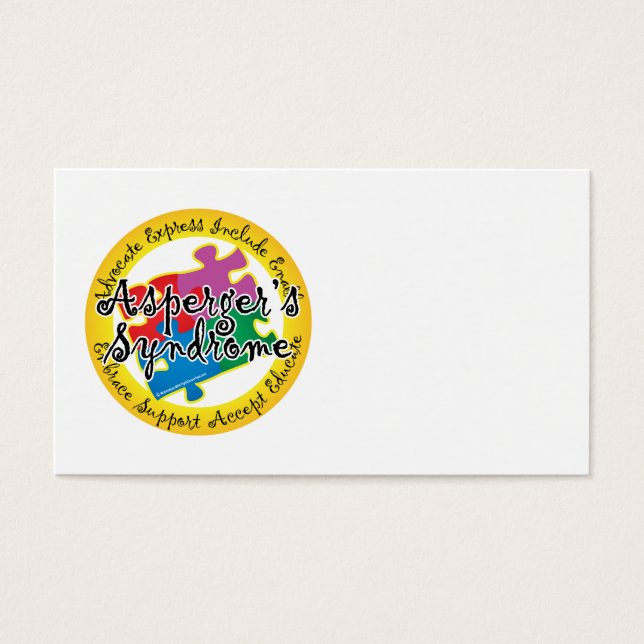 Pino Quebra-cabeça da Síndrome do Asperger (Frente)