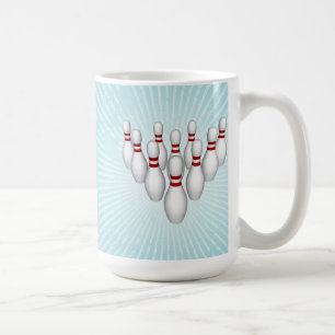 Pinos de boliche: modelo 3D: Caneca de café