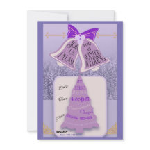 Pinos de inverno lavandas com sinos