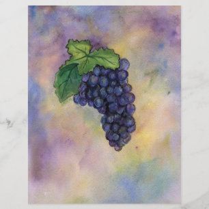 Pinot Noir Wine Graphics Letterhead