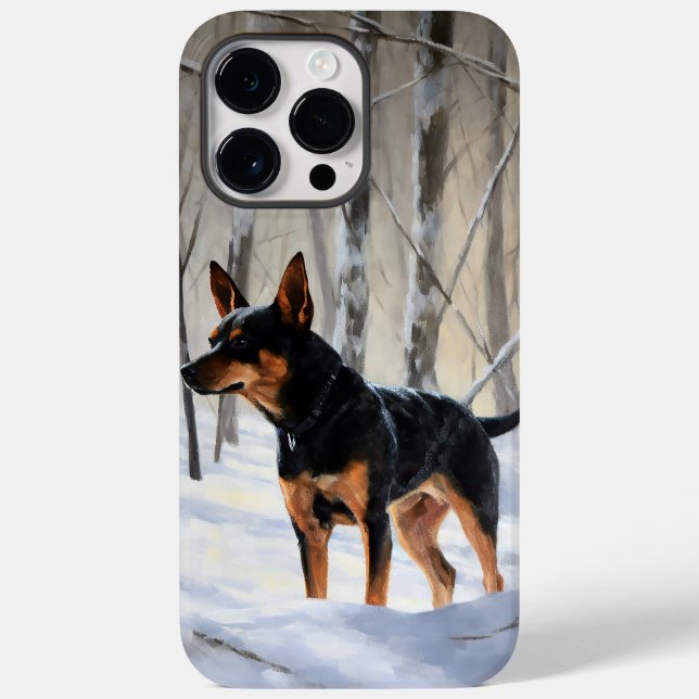 Pinscher Miniatura Deixe Nevar Natal (Verso)