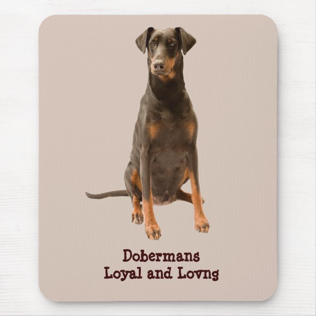 Pinscher Mousepad do Doberman (Frente)